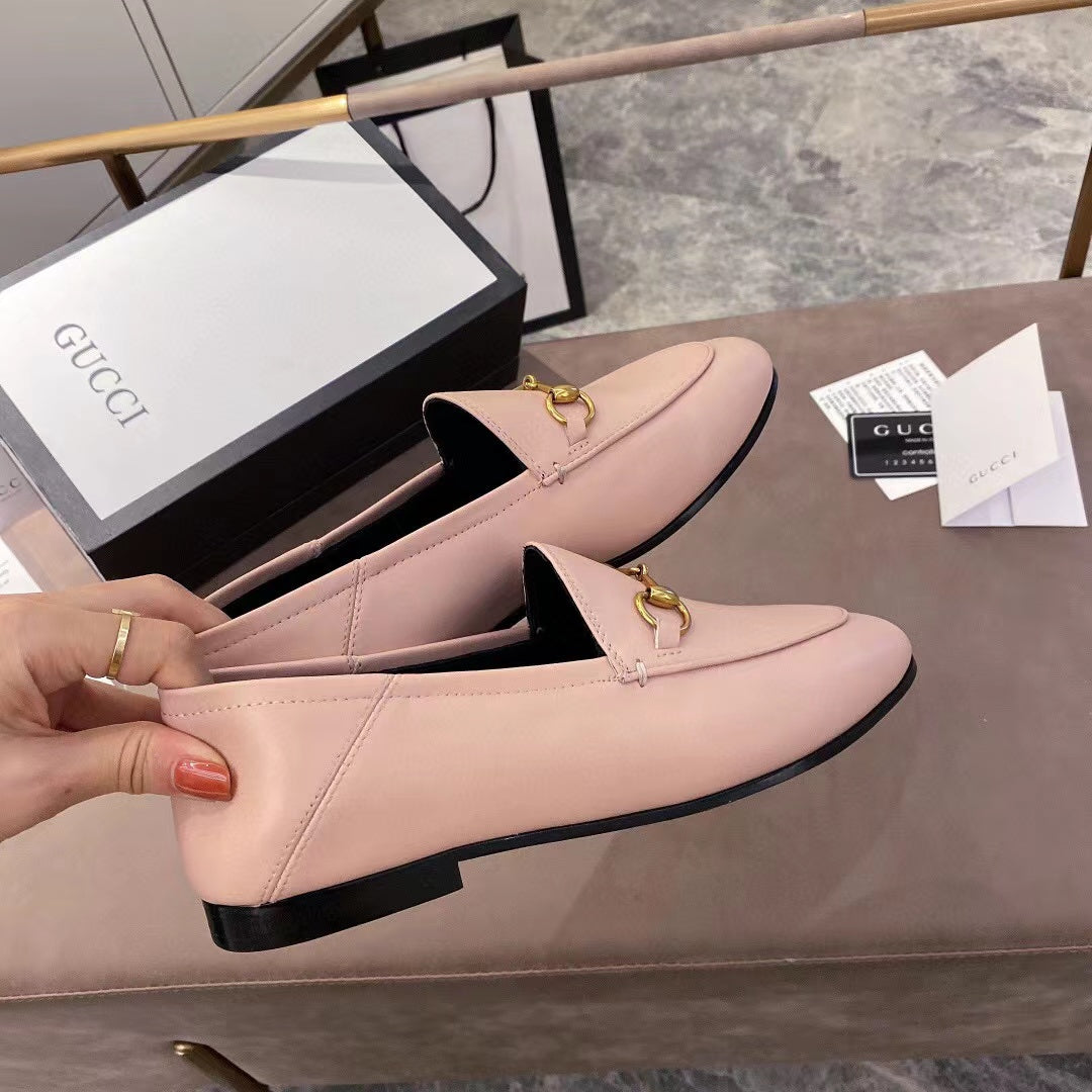 gg loafer light pink calfskin
