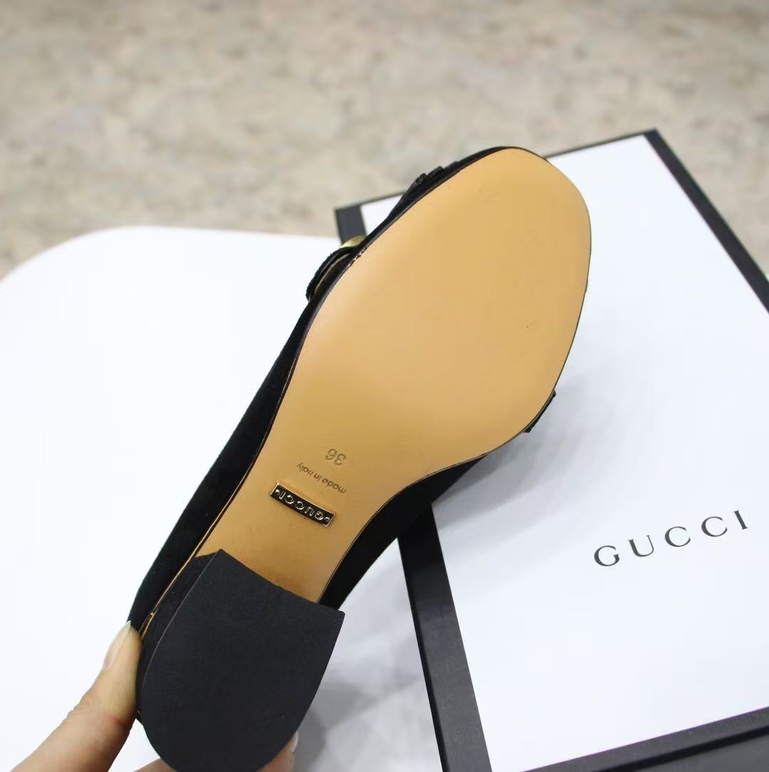 GG 26ss Marmont Loafer Black Suede