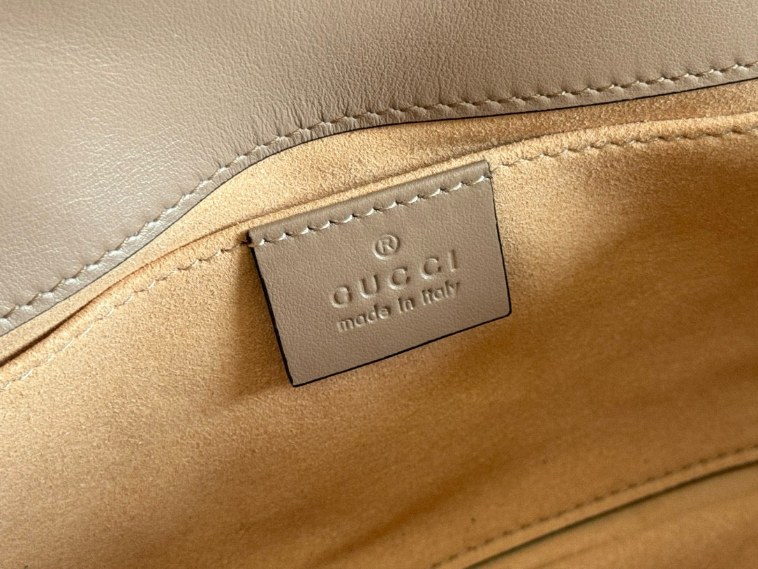 GC Marmont Matelassé Bag Nude Leather