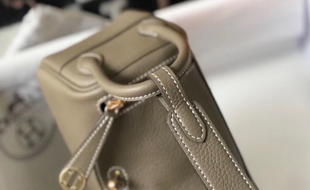 HM Mini Lindy 20cm Tourterelle Clemence Leather