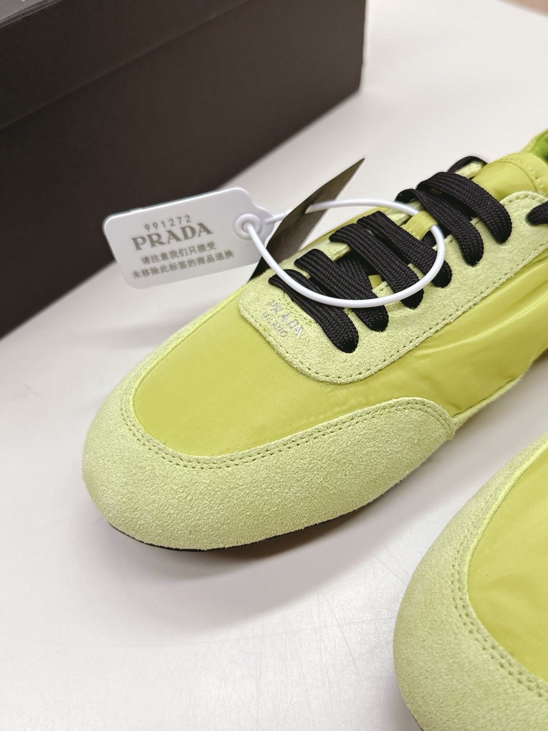 PRA 26S Sneaker Lime Green Suede Canvas 600601