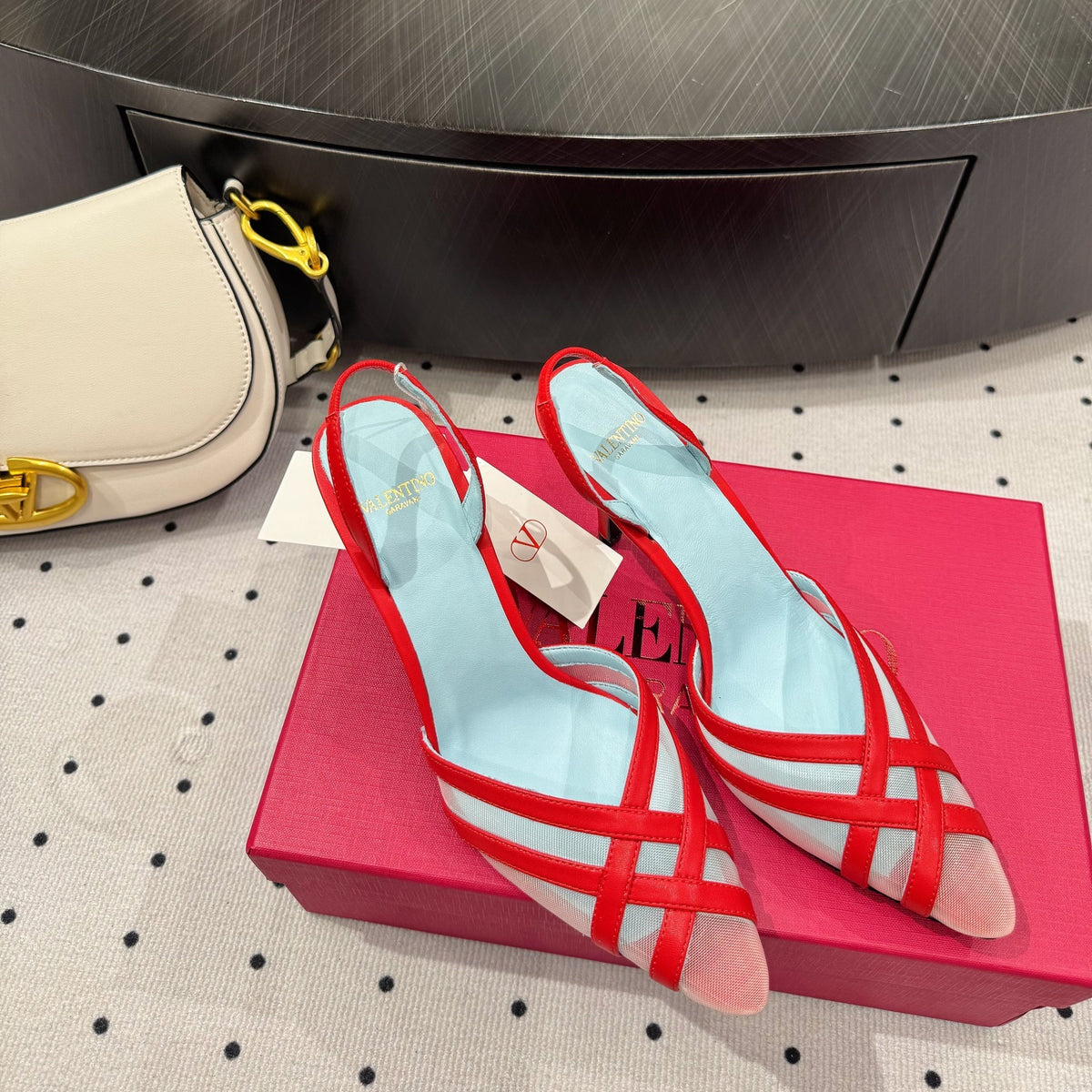 VT 25 Mesh Slingback Red Sheepskin 321568