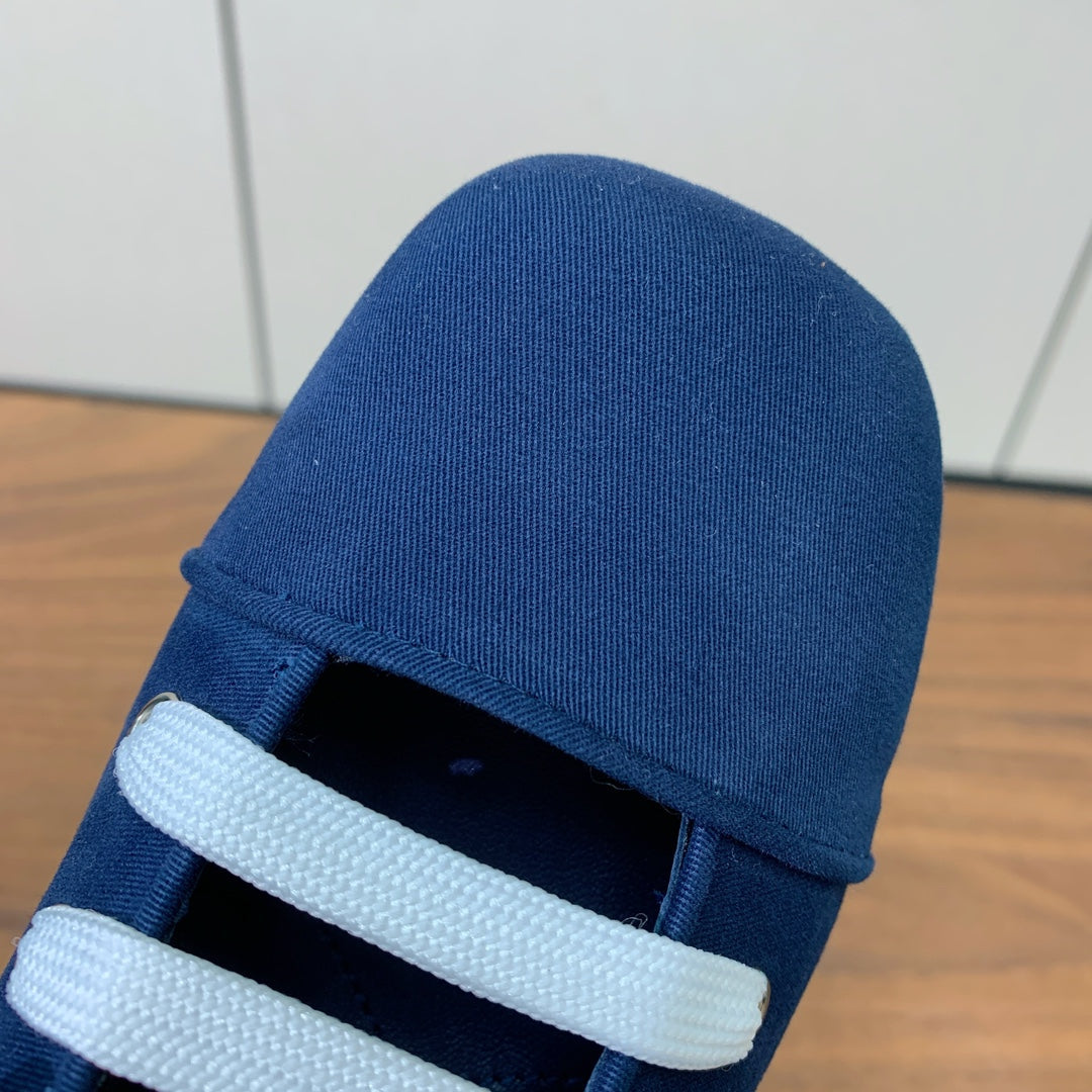 PRA 26S Chunky Heeled 40 Dark Blue Canvas 606370