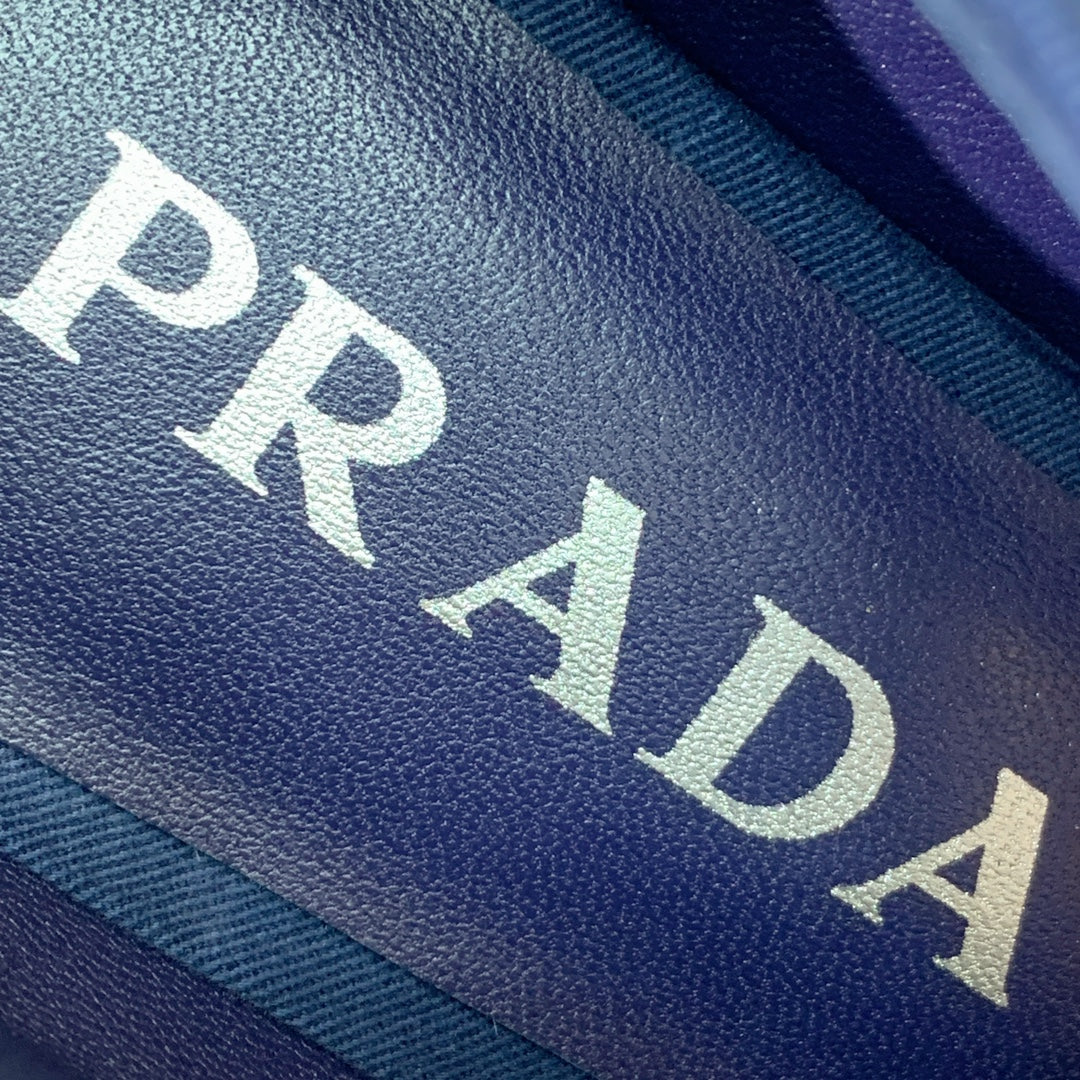PRA 26S Chunky Heeled 40 Dark Blue Canvas 606370
