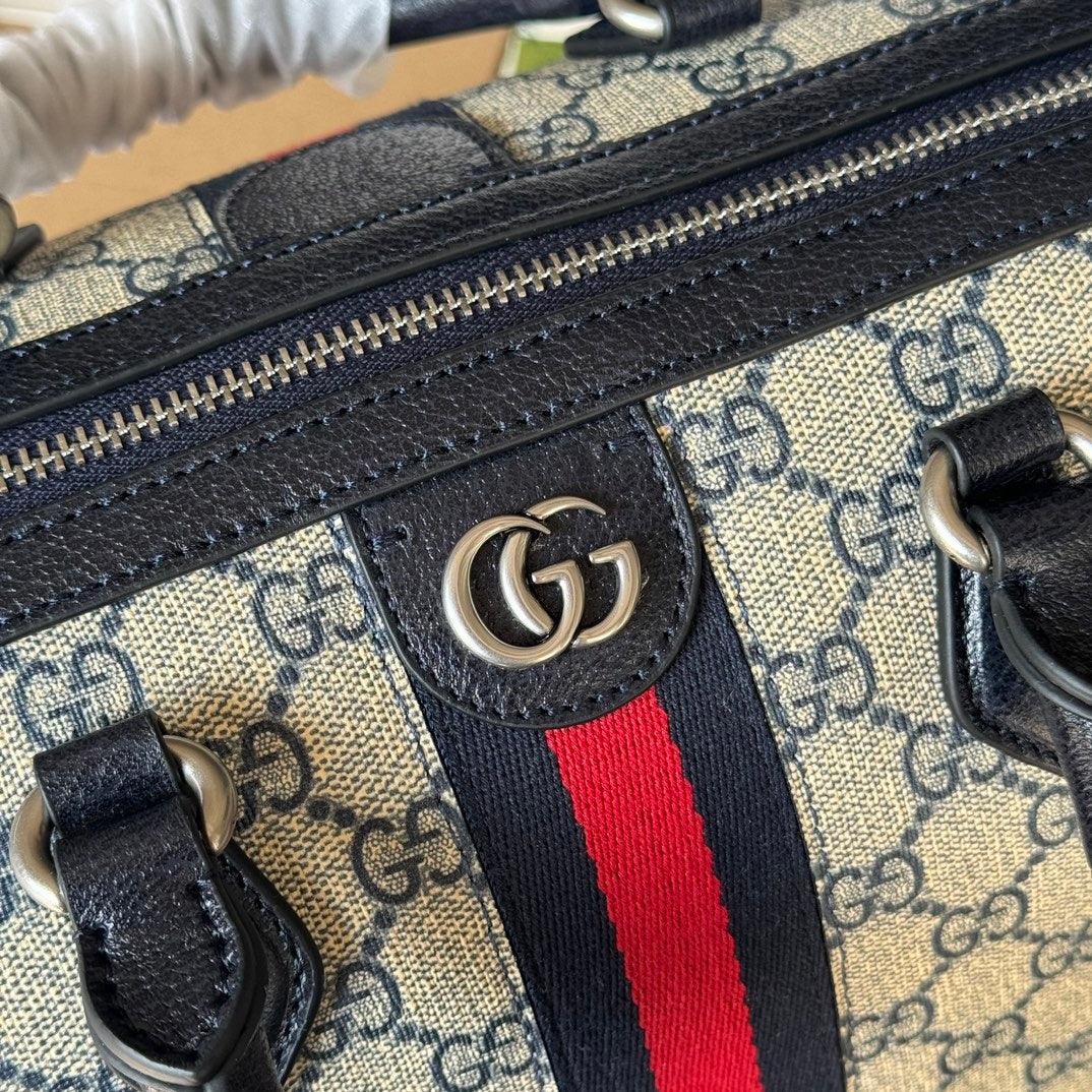 Gucci Ophidia Bag Beige mix Blue Canvas 240088