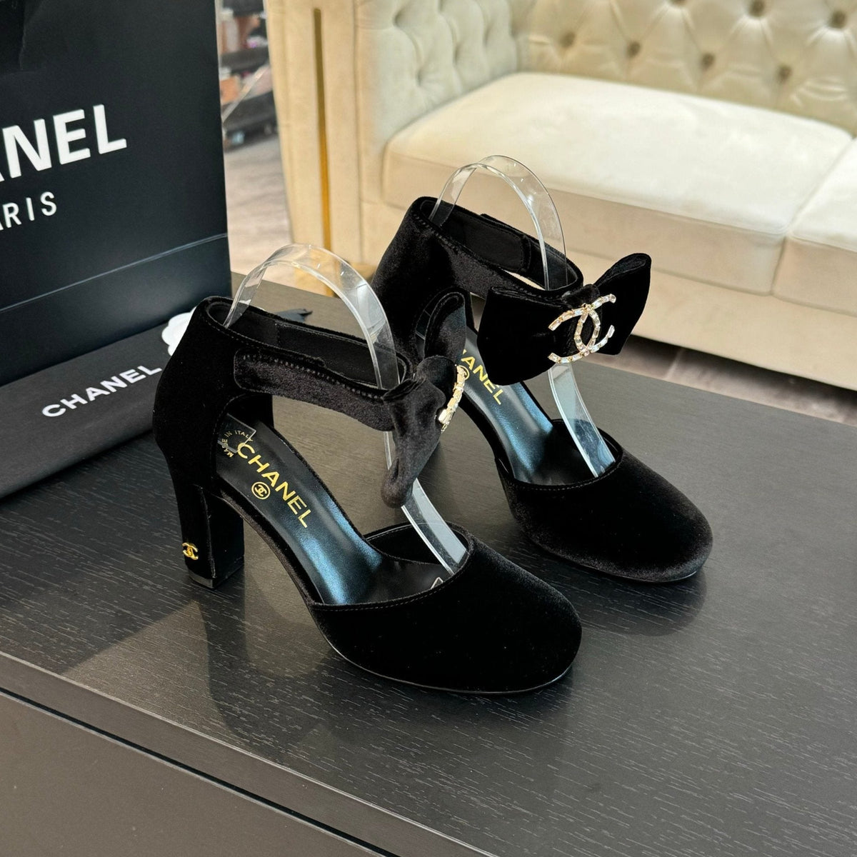 CC Mary Janes Black Velvet