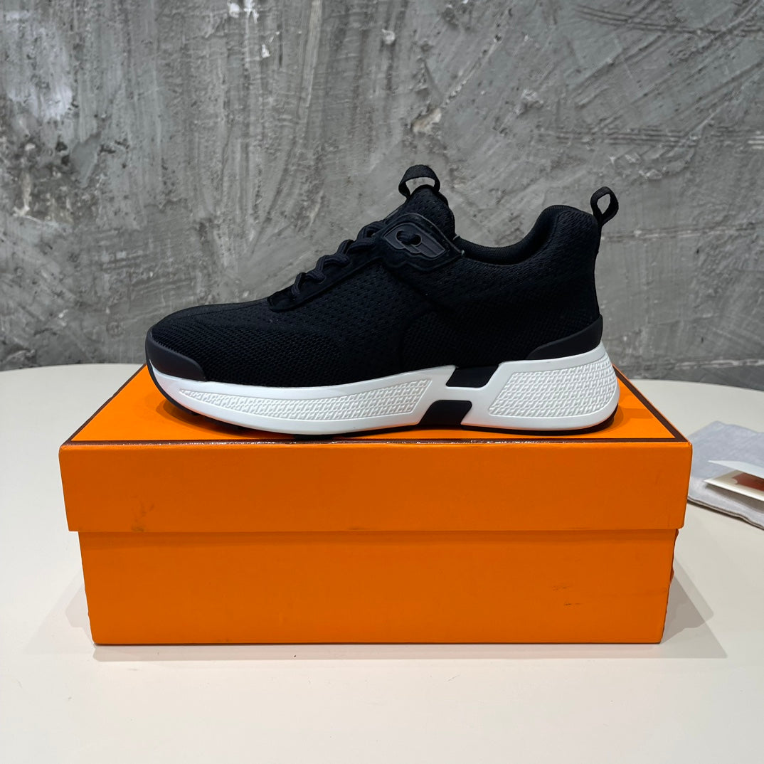 HEROS SNEAKERS BLACK GOATSKIN