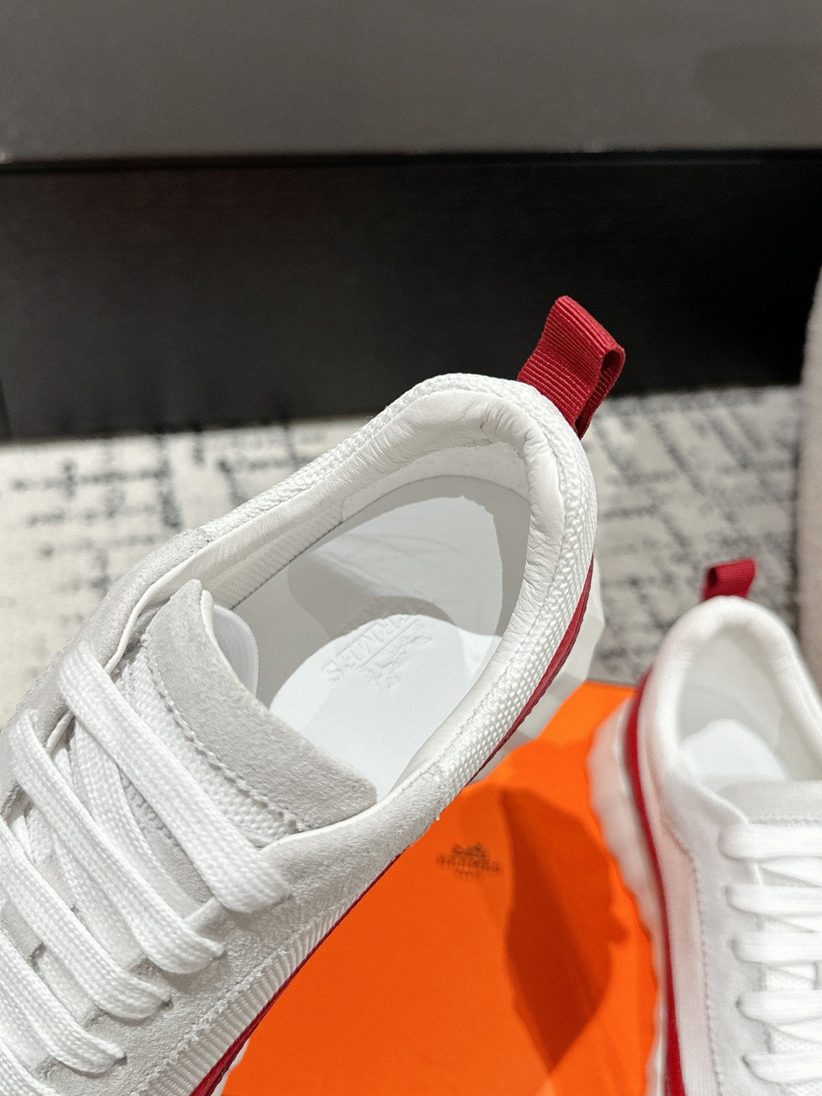 HM Sneaker In White Mesh Fabric 985317