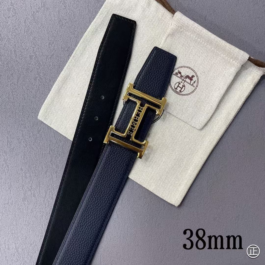 HM Buckle H Belt 38mm Calfskin 187197