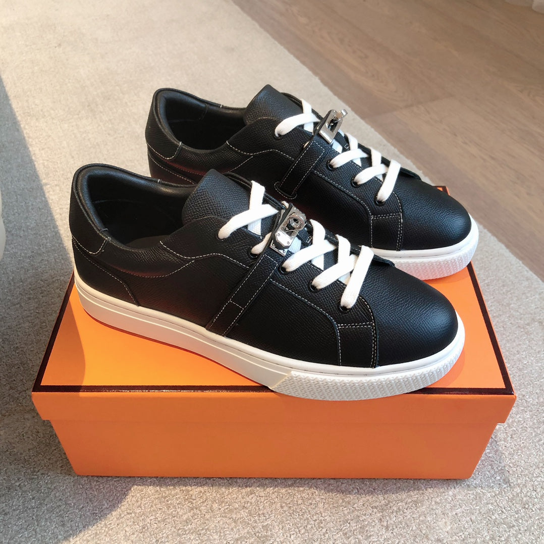 HM Day Sneaker Black Cowhide  970885