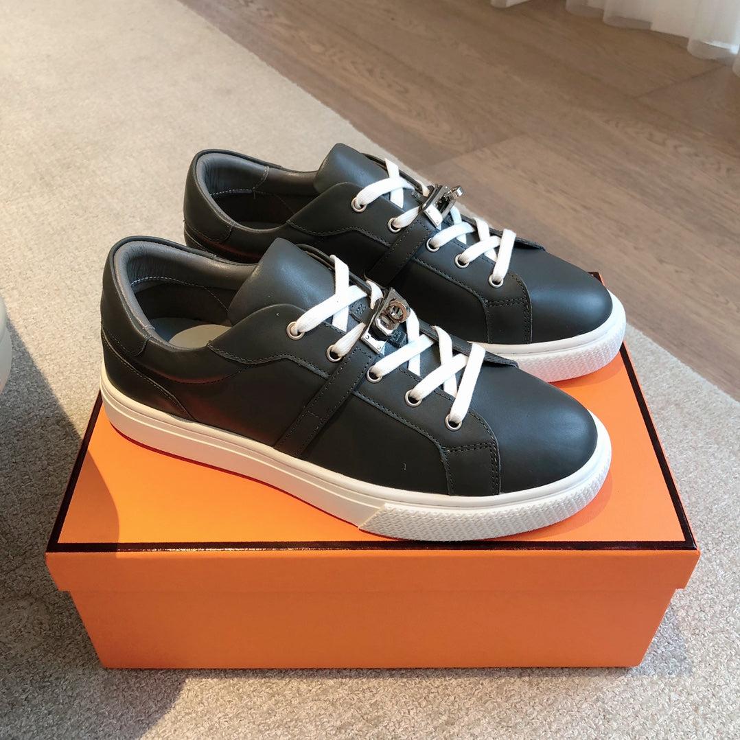 HM Day Sneaker Black White Lambskin  970890