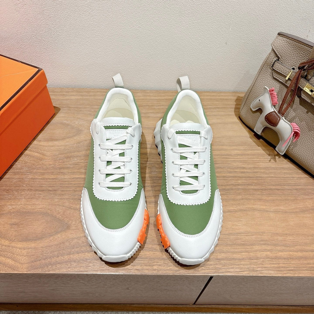 HM 25 Bouncing Sneaker Green Lamskin 318383
