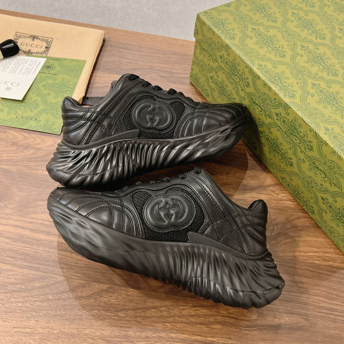GG RIPPLE SNEAKER BLACK