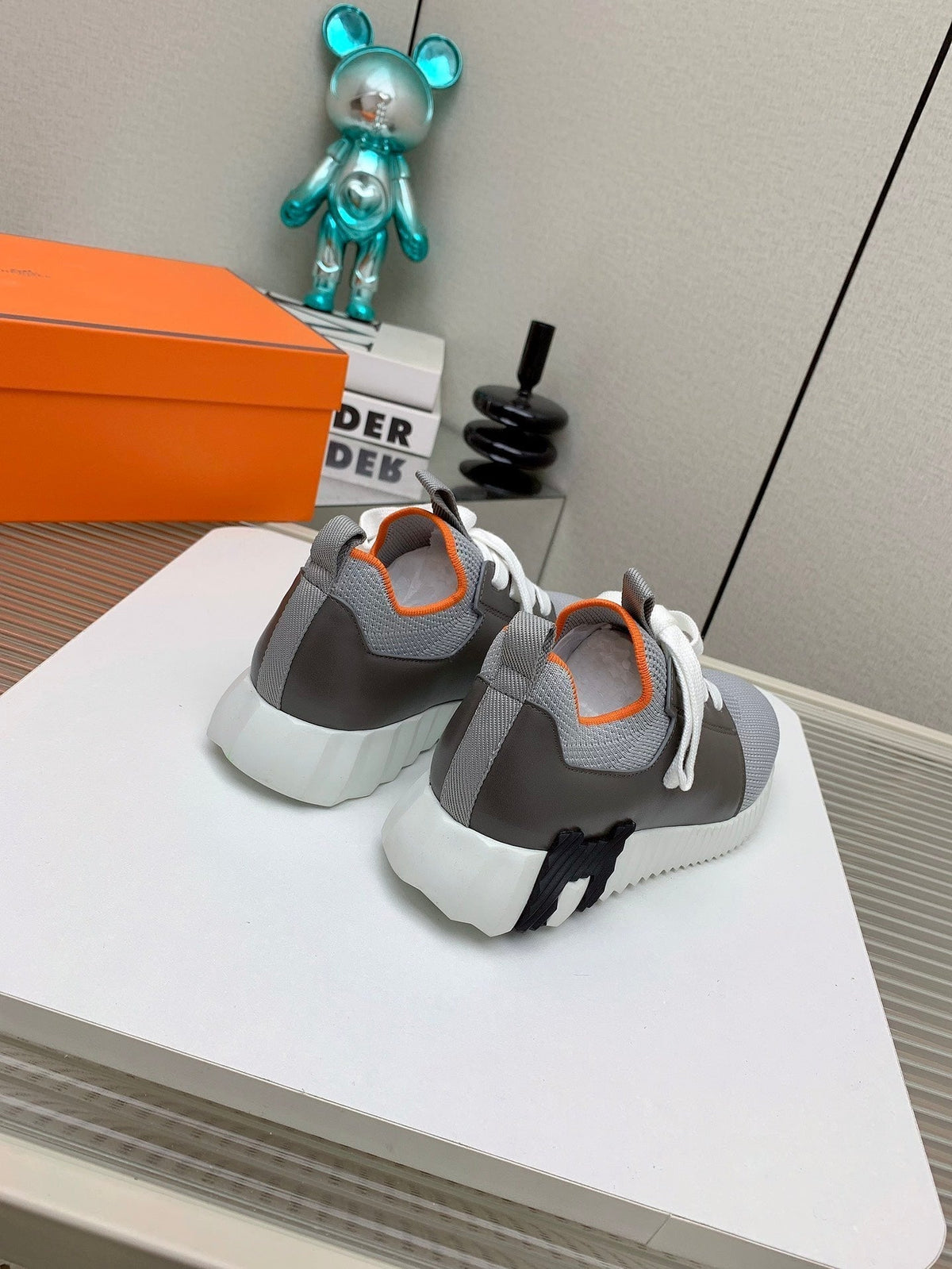 HM Depart Slip-on Sneaker In Grey Woven Fabric 106338