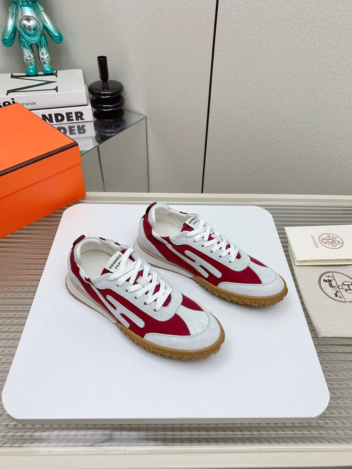 HM Jet Sneaker 20MM Dark Red Wind Cloth 106384