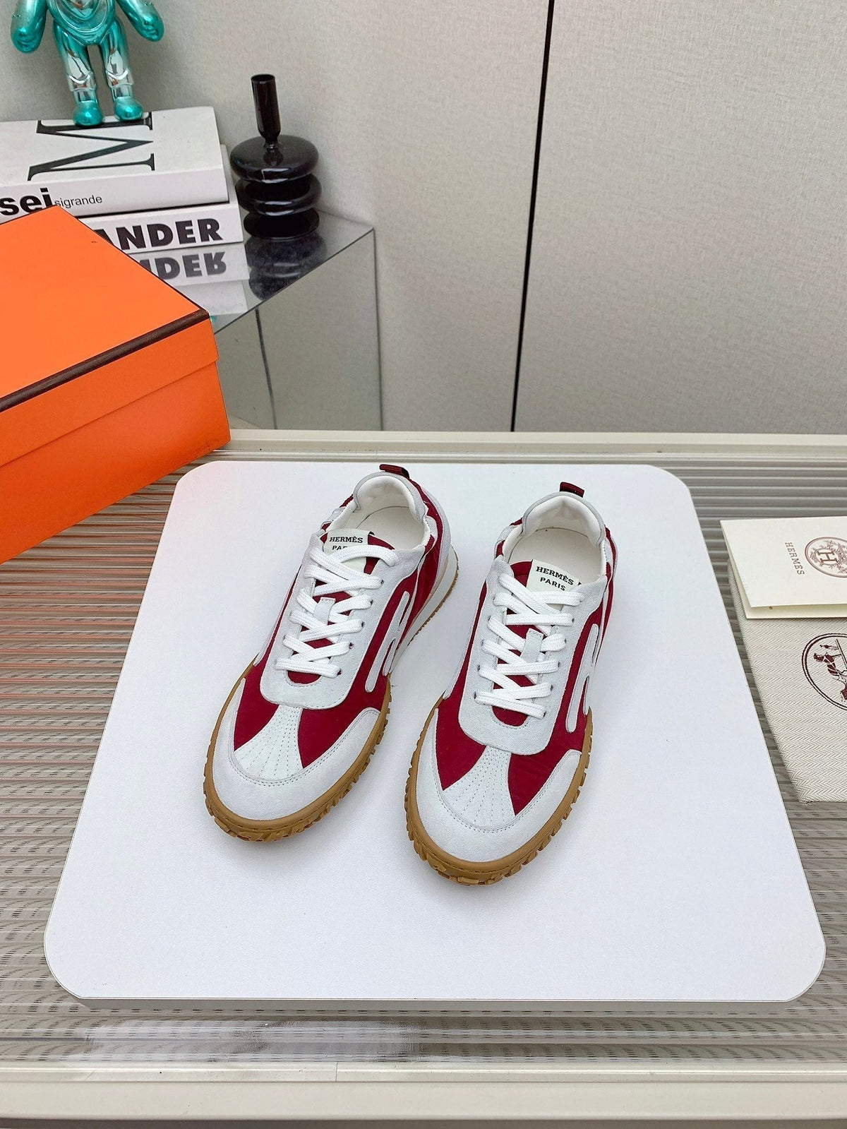 HM Jet Sneaker 20MM Dark Red Wind Cloth 106384