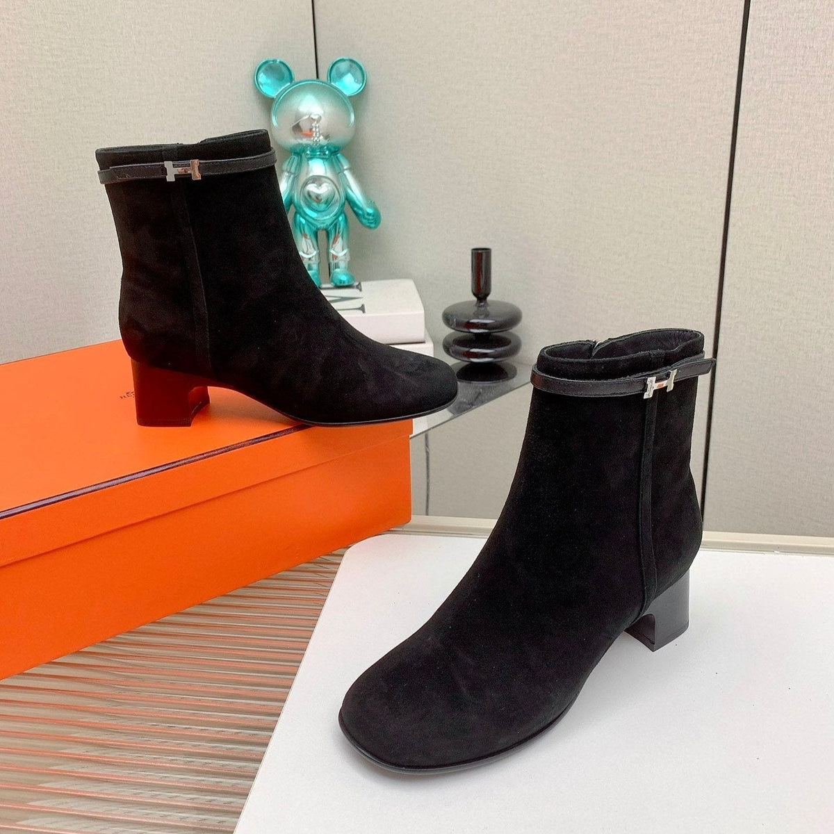 HM Imperial 50 Ankle Boot Black Suede  971342