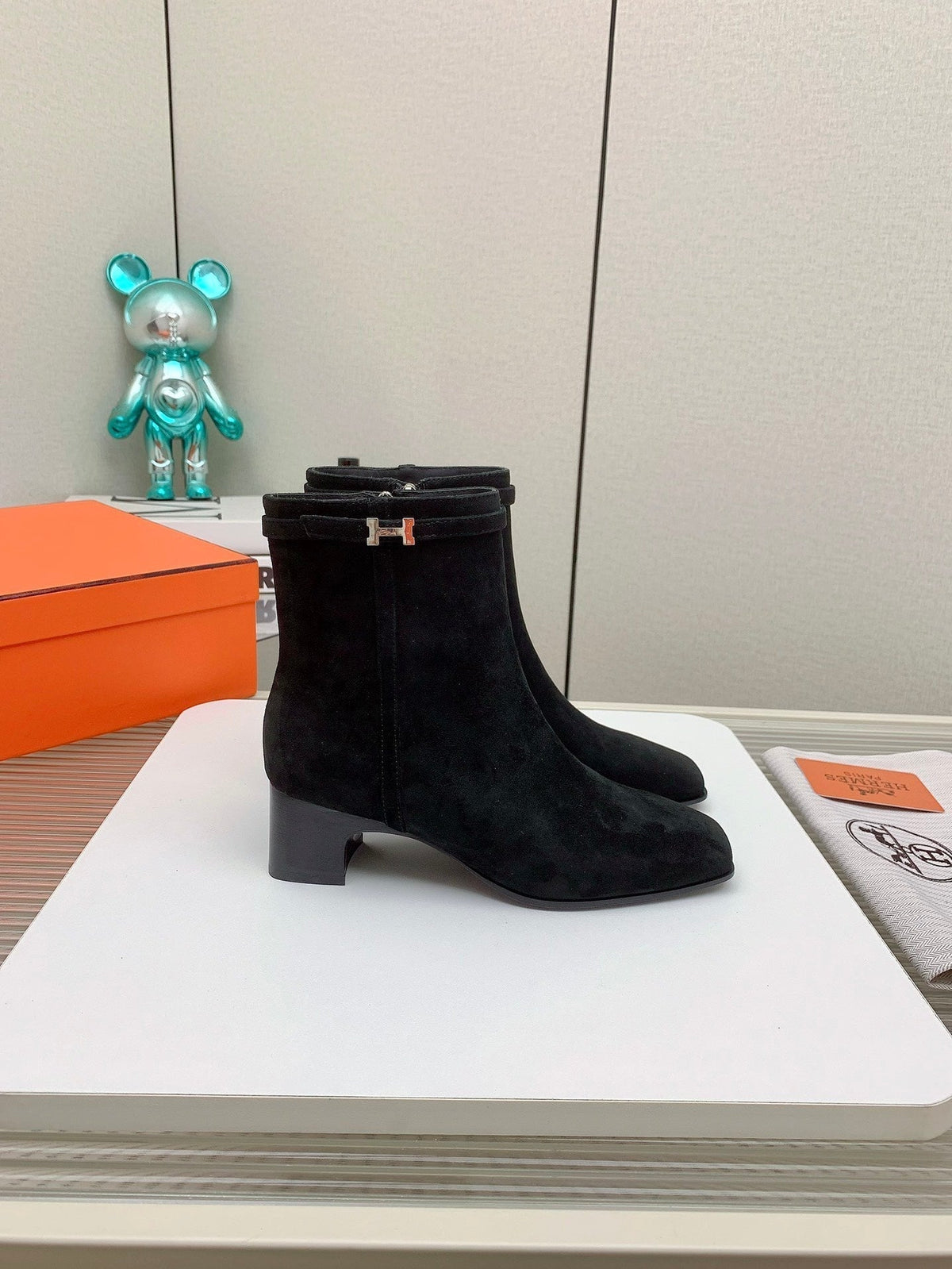 HM Hommage Ankle Boot Black Suede 971355