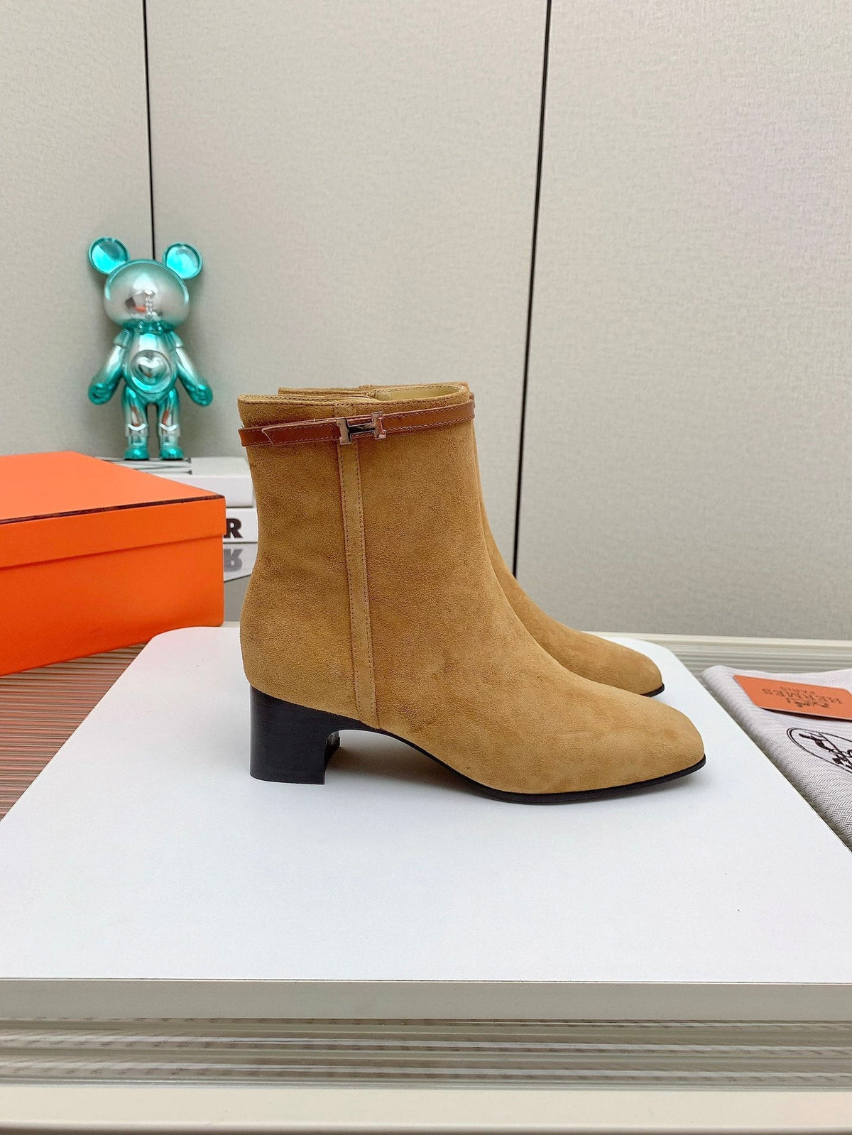 HM Hommage Ankle Boot Light Brown Suede 971357