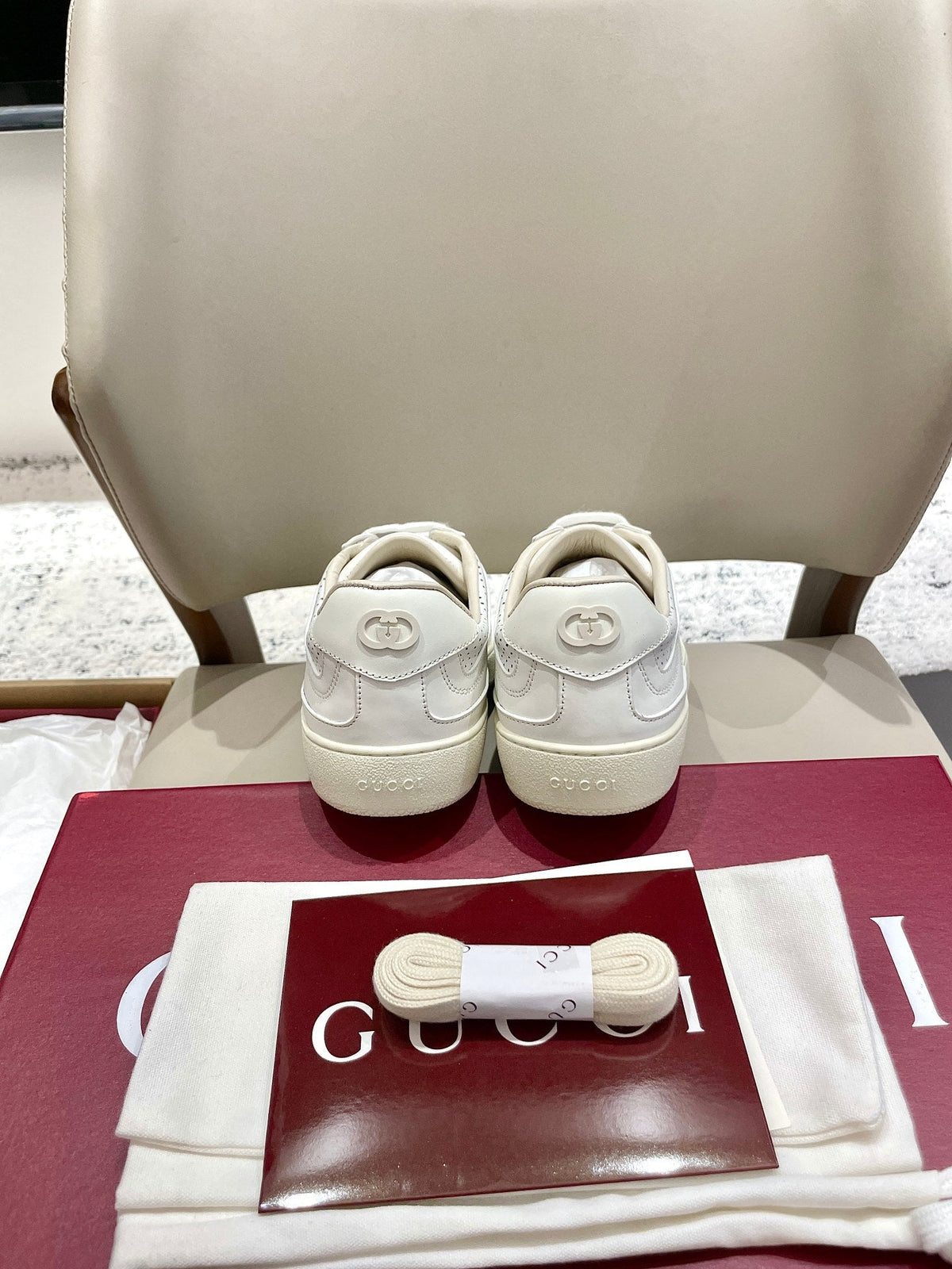 GG 26 Sneaker Ivory Sheepskin 632816