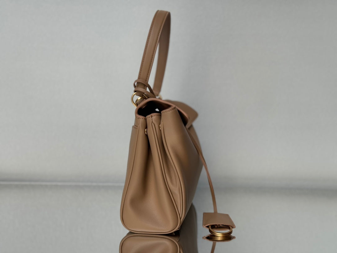 RODEO SMALL BAG 29 IN CAMEL BEIGE SMOOTH CALFSKIN GOLD HARDWARE