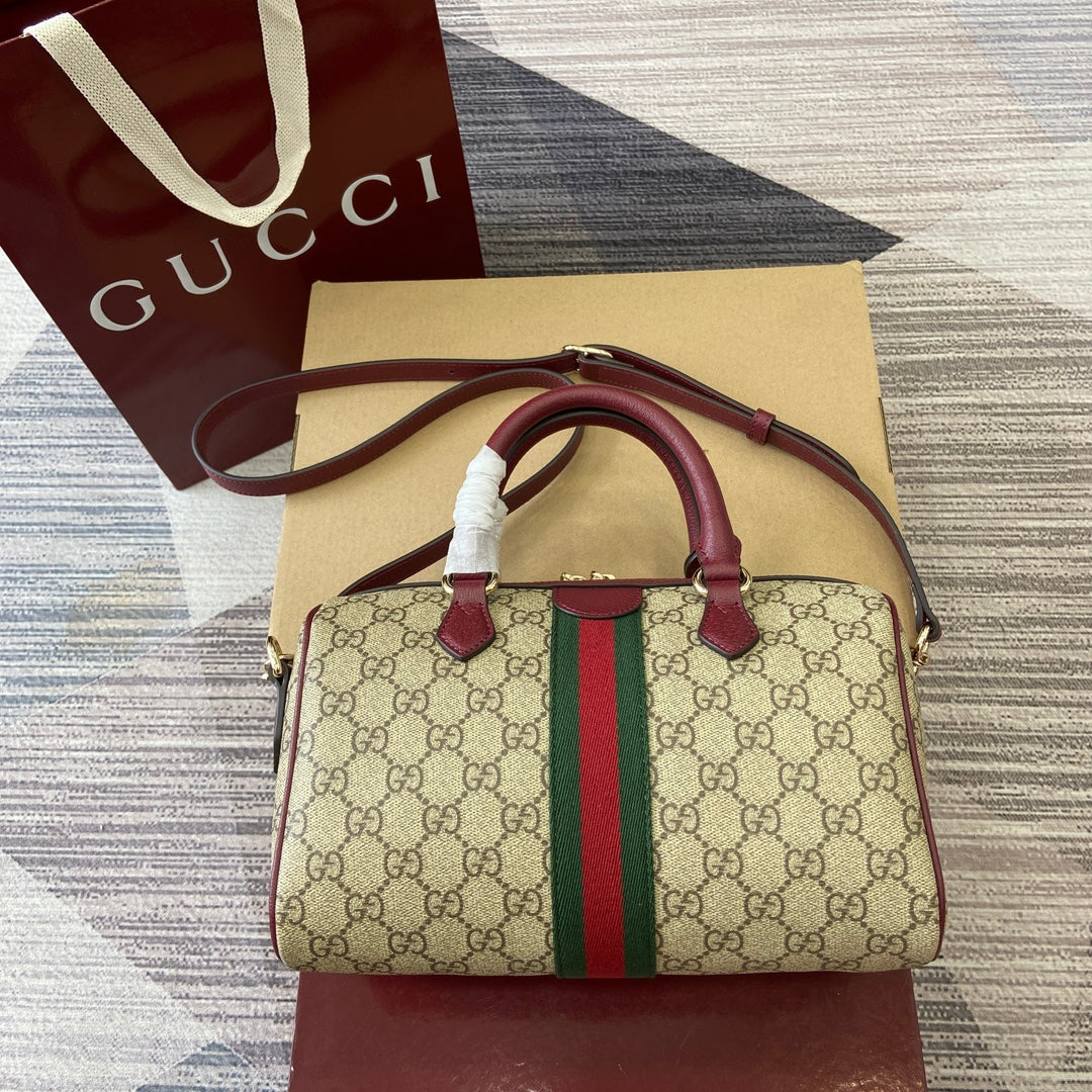 GG Ophidia Bag 25cm Canvas leather 339622