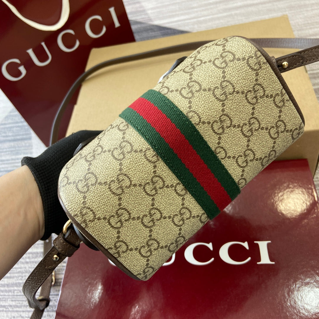 GG Ophidia Bag 16cm Canvas leather 339631