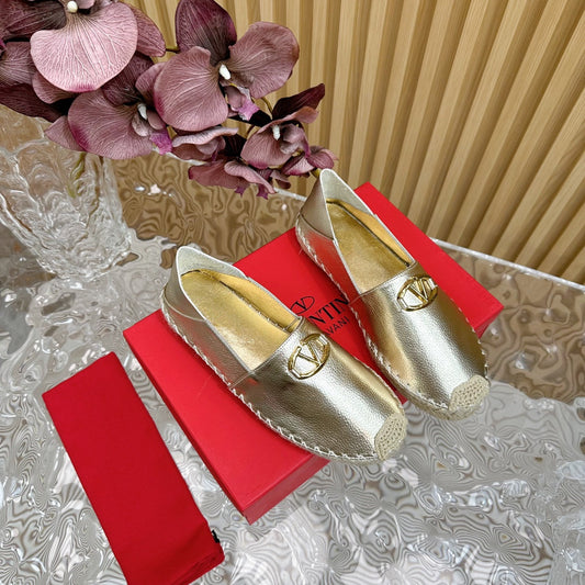 Vlogo Loafer Gold Leather
