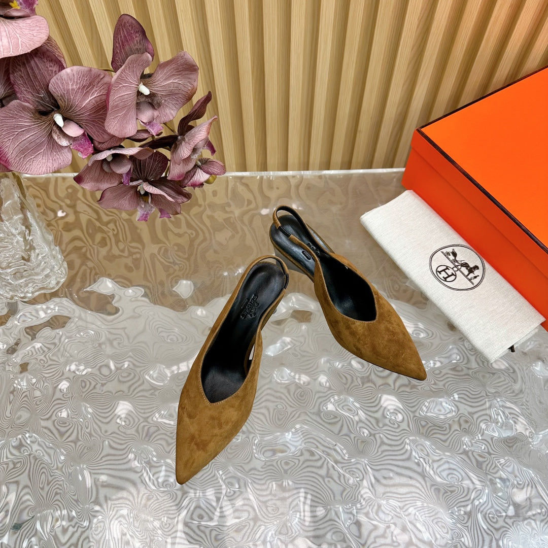 HM Intime 75 Pump Brown Suede 957095