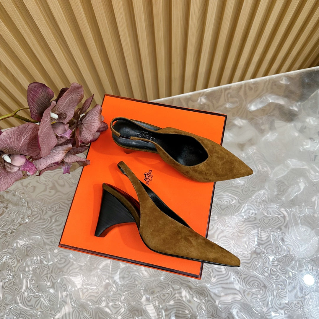 HM Intime 75 Pump Brown Suede 957095