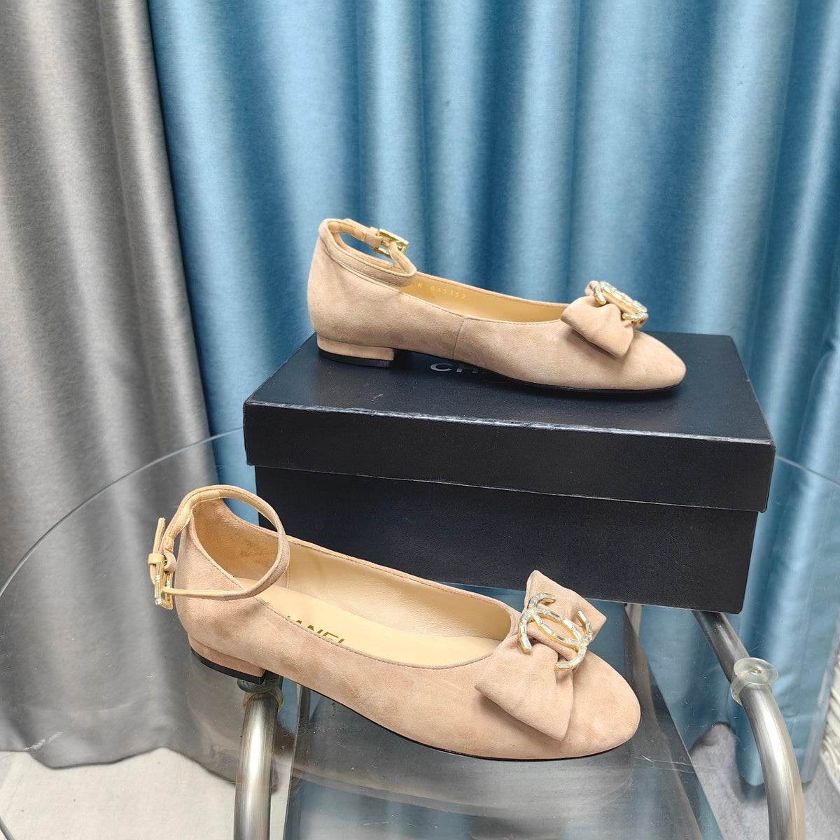 CC Mary Jane Beige Suede And Lambskin