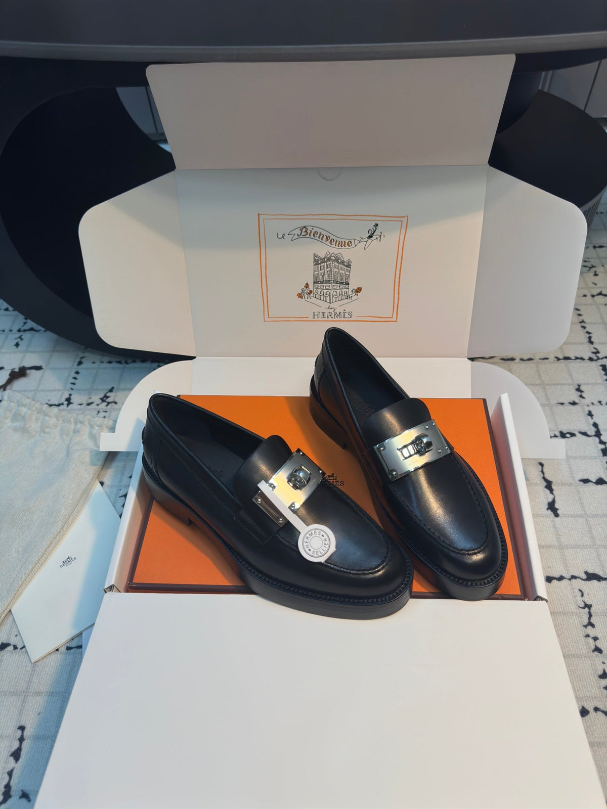 HM Hot Loafer 30mm Black Cowhide 970666
