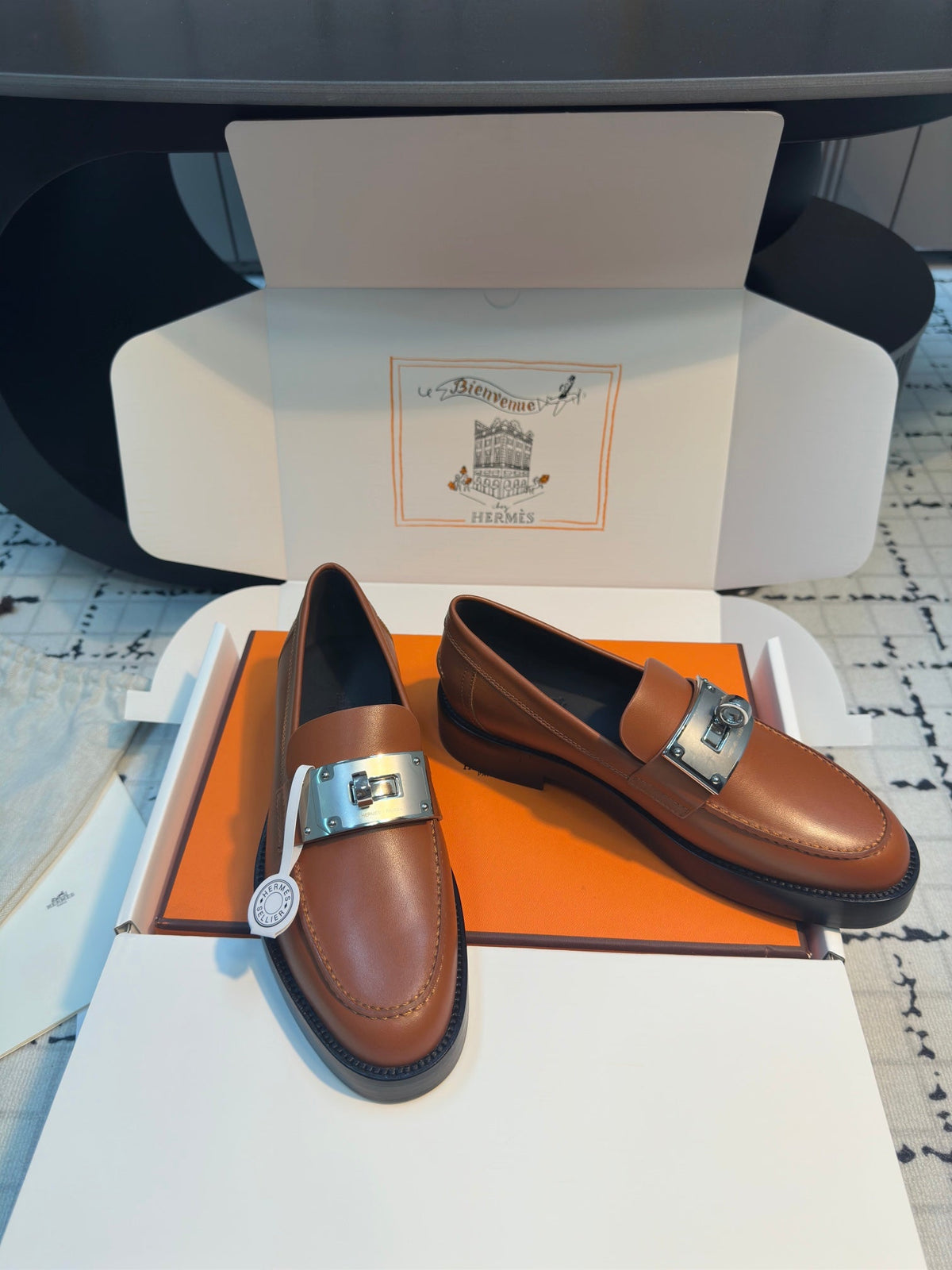 HM Hot Loafer 30mm Brown Cowhide 970667