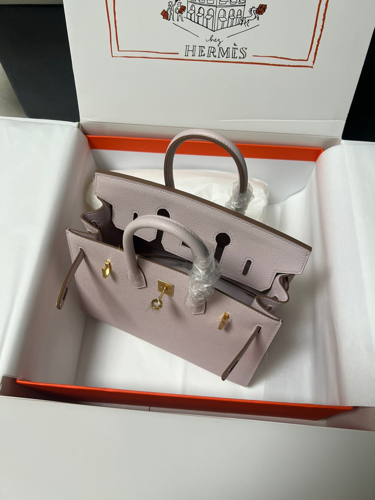 HM BIRKIN SELLIER LIGHT PINK EPSOM LEATHER GOLD HARDWARE