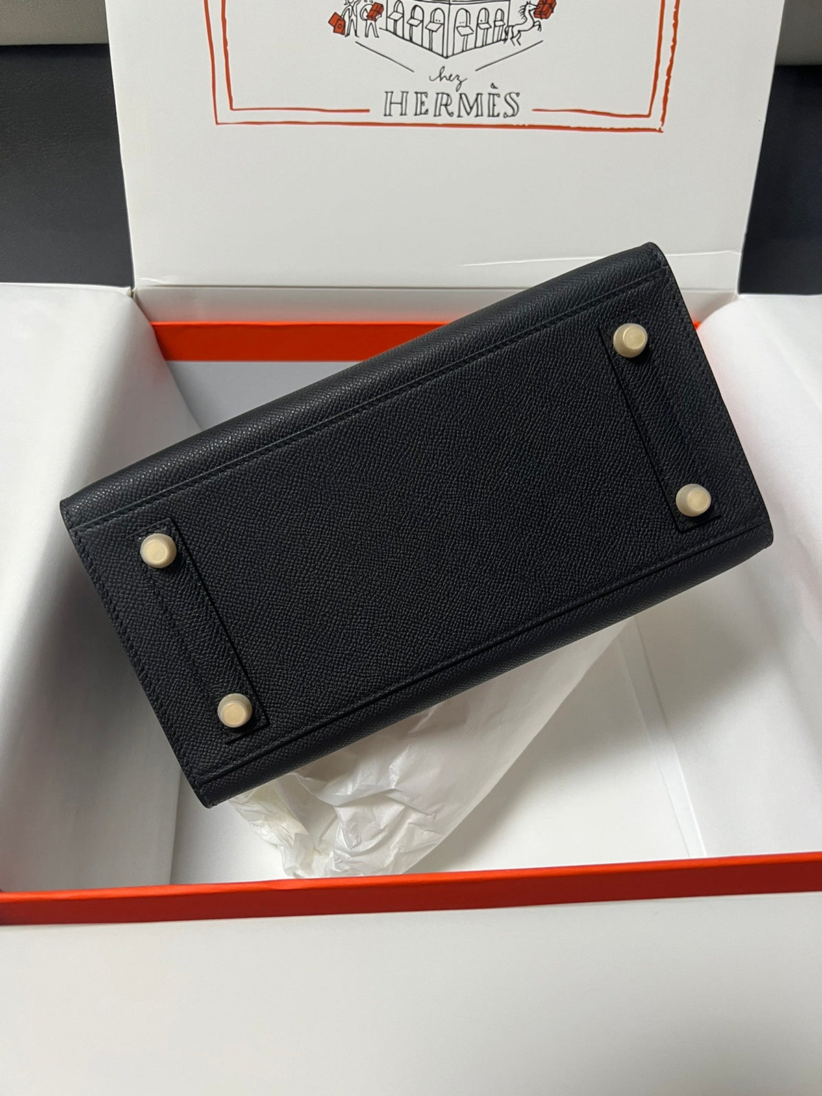 HM BIRKIN SELLIER BLACK EPSOM LEATHER GOLD HARDWARE