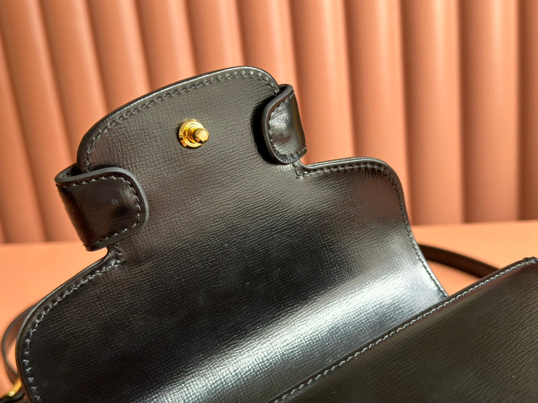 Gucci Horsebit Bag Black Leather 239811