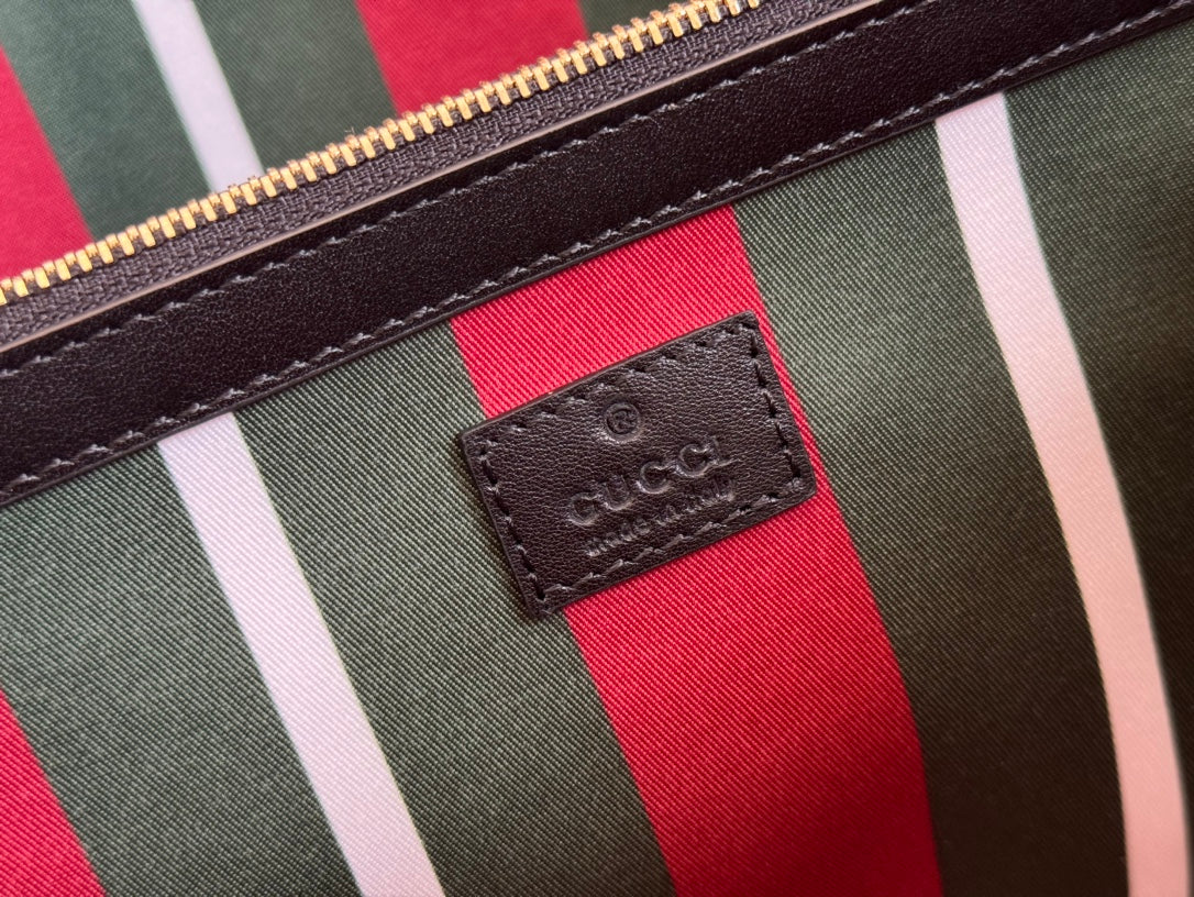 Gucci Ophidia 36cm Bag Ebony Black Canvas 248557