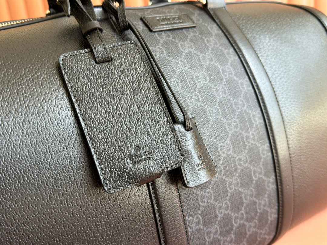 Gucci Duffle Bag 44 Black Canvas 239956