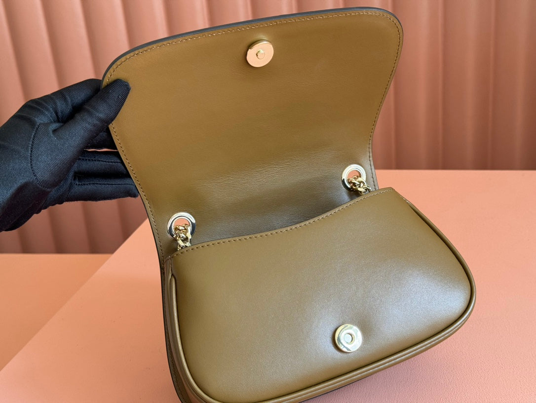 Gucci Blondie Handbag Brown Suede And Calfskin 272174