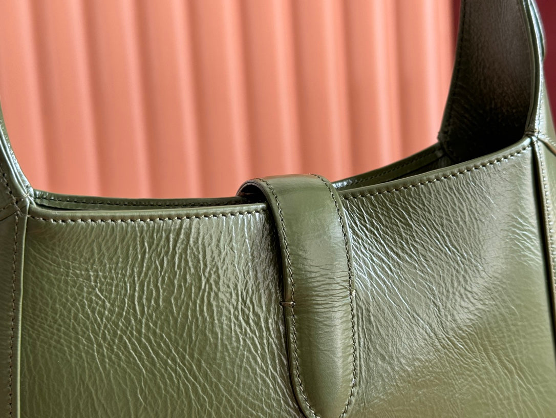 Gucci Jacket Bag Green Patent Leather 248418