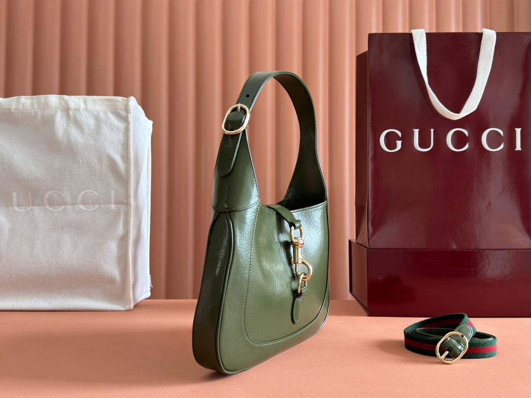 Gucci Jacket Bag Green Patent Leather 248418