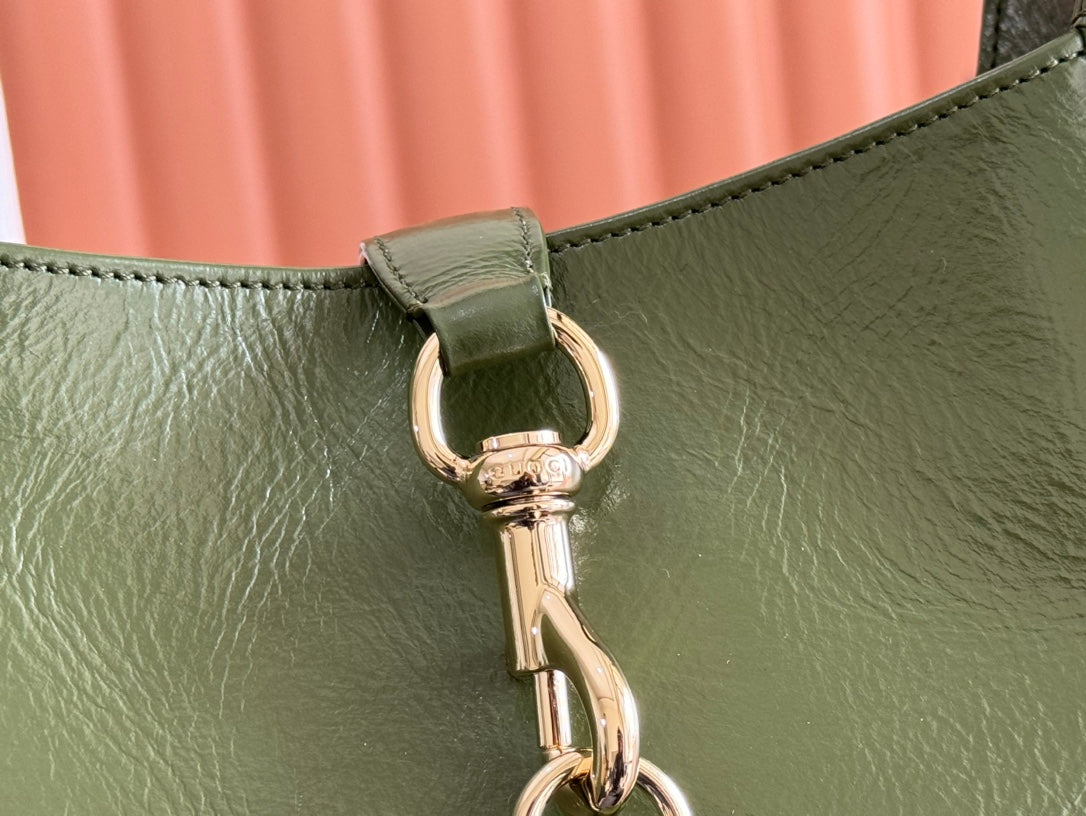 Gucci Jacket Bag Green Patent Leather 248418