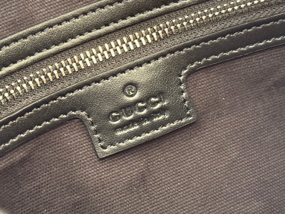 Gucci Waistbag Grey mix Black Leather 248428