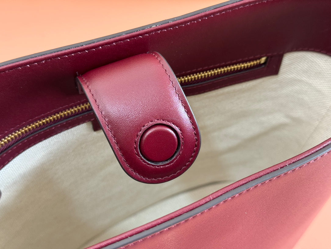 Gucci 73 Mini 27.5cm Bucket Bag Rosso Ancora red Smooth Leather 244435