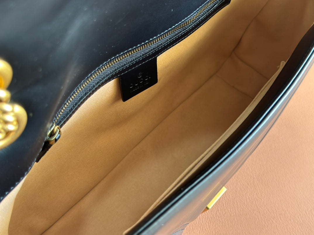 Gucci GG Marmont 31 Bag Black Calfskin 248223