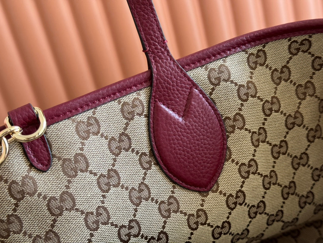 Gucci Totissima 30cm Tote Bag Rosso Ancora Red Calfskin 248125
