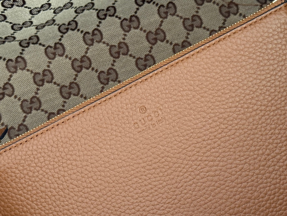 Gucci Totissima 30cm Tote Bag Brown Calfskin 248126