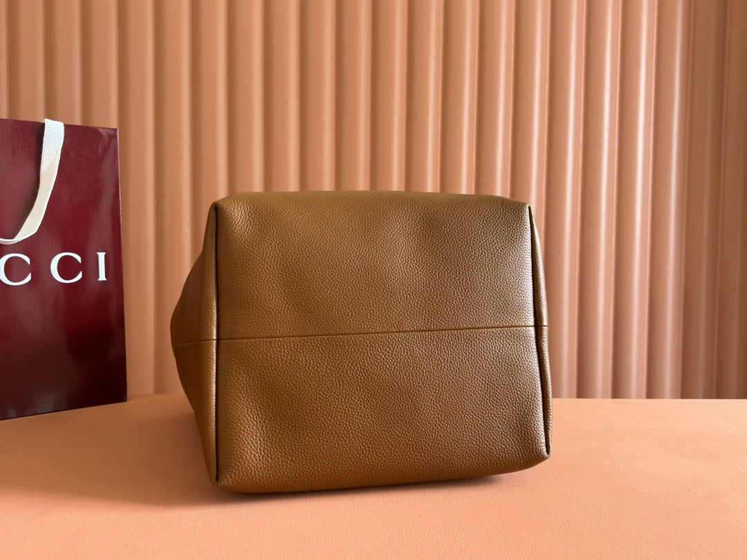 Gucci Totissima 30cm Tote Bag Brown Calfskin 248126