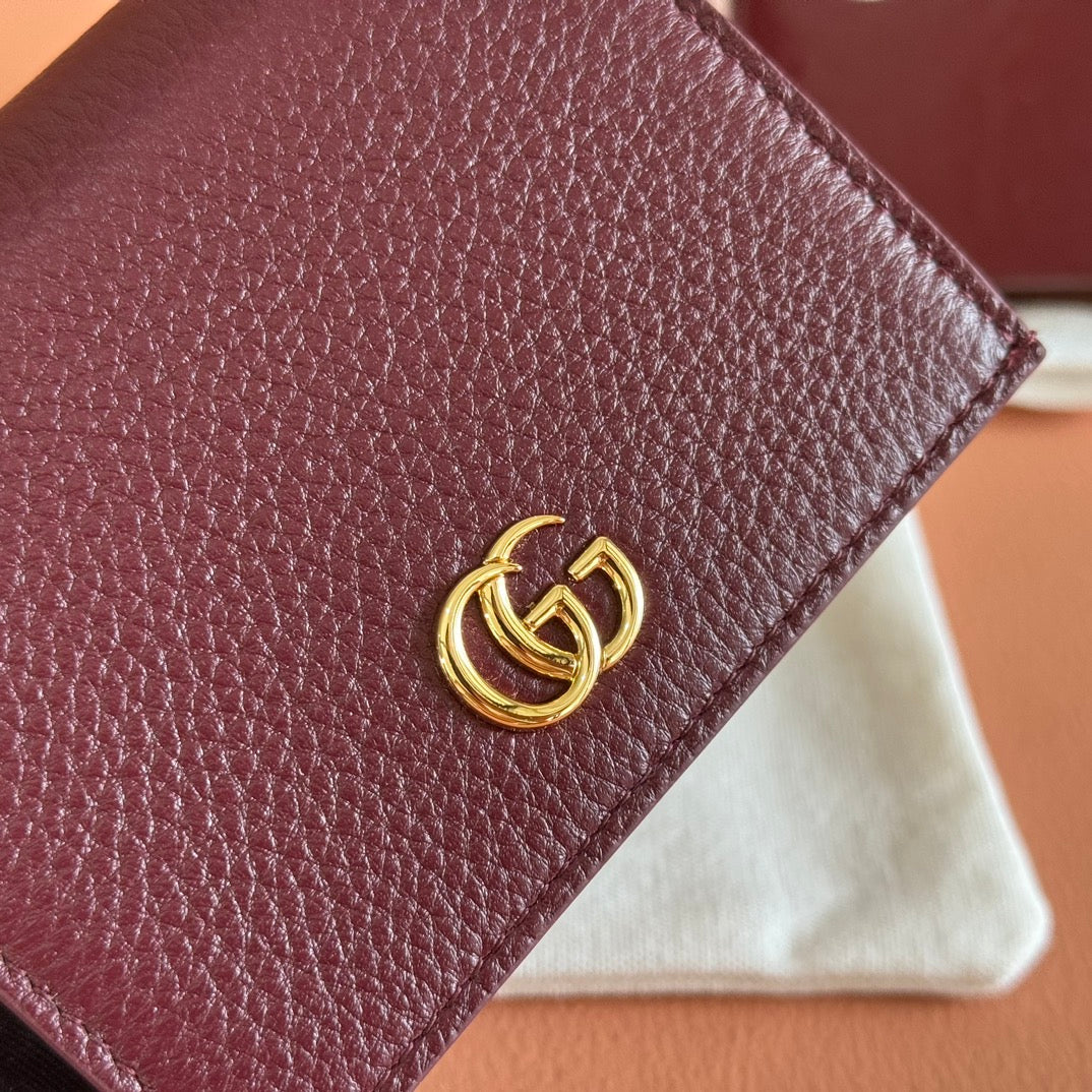 Gucci Marmont Wallet Rosso Ancora Red Leather 255228