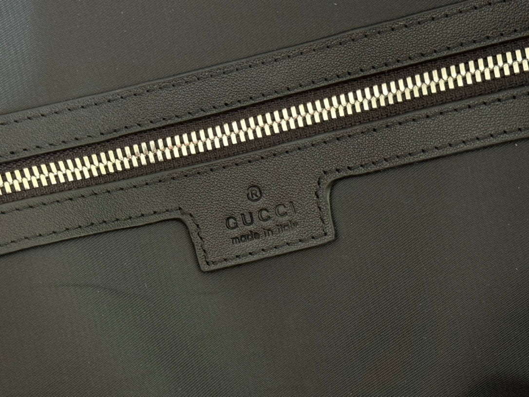 GG FW25 Monogram Large Duffle Bag Black Fabric